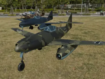 Messerschmitt Me 262 pack 3D model