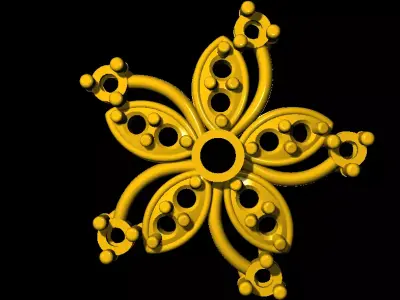 Tops earrings  Free 3D print model