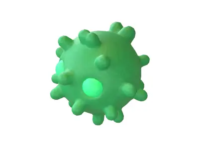 Virus Character v1 009 Low-poly 3D model