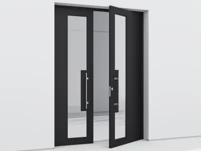 Aluminium door 130 3D model