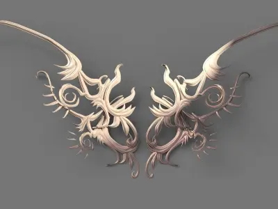 Virgil grand wings spine 3D model