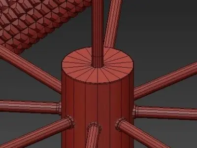 Chandelier hanging lamp 3D model