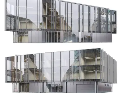 Office building Biurowiec v1 3D model