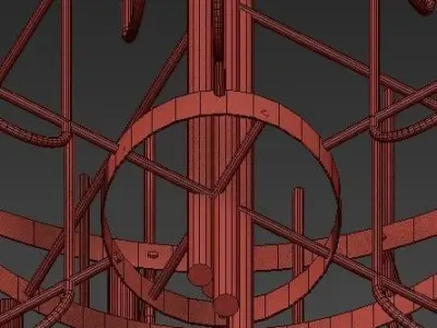 Gala Chandelier  Luxxu 3D model