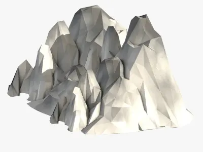 Mountain Landscape Low-poly 3D model