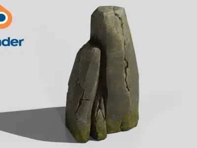 Stone v3 Low-poly 3D model