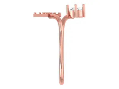 Women Open End Twist Light Weight Band Ring 3D print model buy