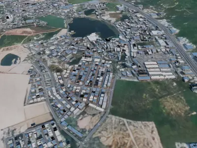 Phuket 3D City Model Based On Real Scale GIS and OSM  Low-poly 3D model