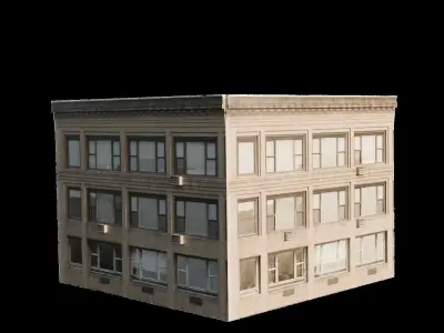 Building 1 Low-poly 3D model purchase