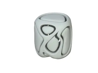 SciFi Cube Object No 67246 Low Poly Shape Low-poly 3D model