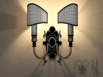 Masiero VE1075 A2 wall lamp 3D model