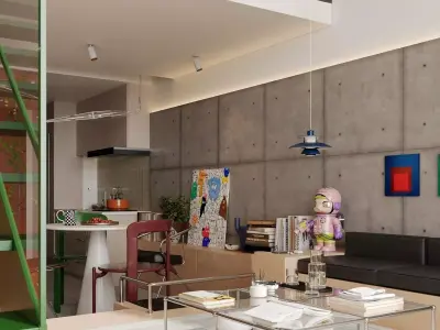 Stockholm Interior scene 3D model