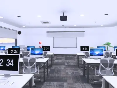  School Biology and Computer Lab Collection 4 in 1 