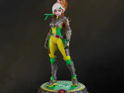 Rogue I XMen 3D print model
