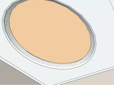 Balcony and entrance renovation 3D model