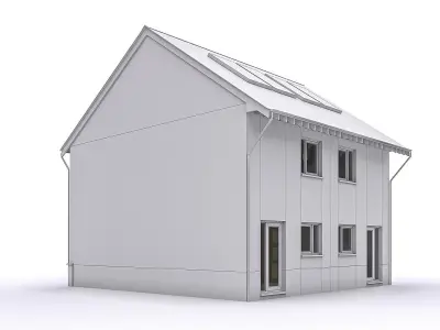 Townhouse 02 Low-poly 3D model purchase