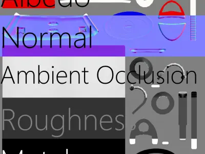 Lighter cigarette Low-poly 3D model