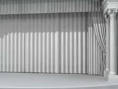 Theatre stage 3D model