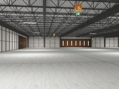 Exhibition Hall interior 17 3D model
