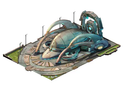 Future-tactical training ground 3D model