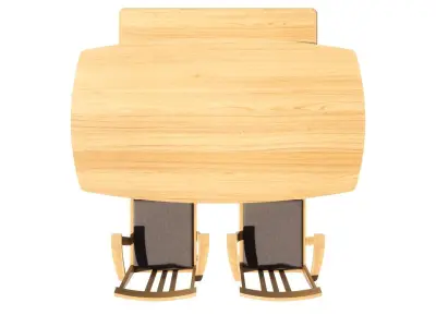 Dining set 4 seat 3D model