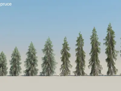  200 Low Poly Trees 