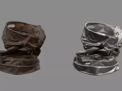 Crushed Keg 05 3D model