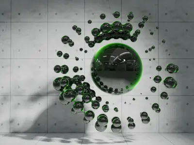 Abstract Sci-fi 2  Low-poly 3D model