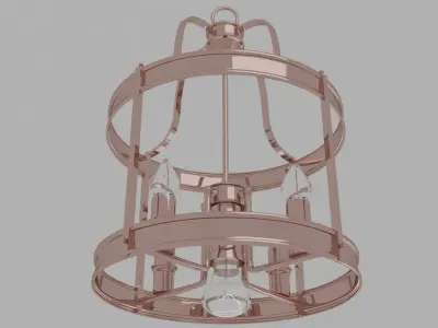copper lighting 3D model