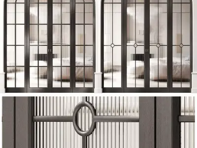 Art deco doors 4 3D model