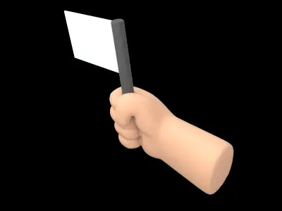 Surrender Icon v1 003 Low-poly 3D model