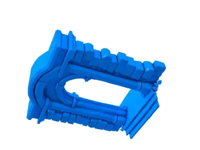 Gothic Arch -  arch -  arch stl -  Gothic Arch Border  3D print model