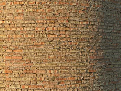 Brick wall 05 - scanned PBR material Texture