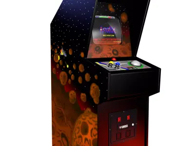 AsterFire Arcade Cabinet Free low-poly 3D model