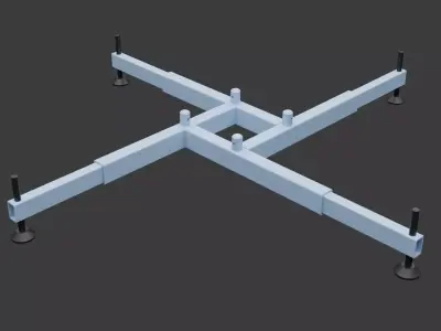 Square Truss Standard Collection - 18 PCS Modular 3D model 3D model