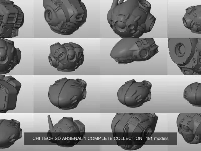 CHI TECH SD ARSENAL 1 COMPLETE COLLECTION 3D Model Pack