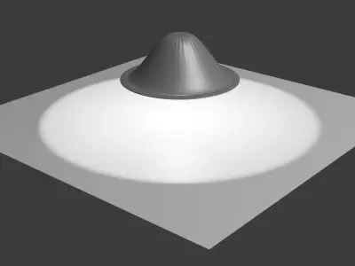 Realistic 3D LED Light Bulb Game Ready PBR Textured  Free 3D model