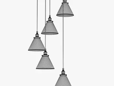 FUNNEL ROUND PENDANT 3D model