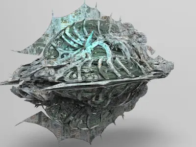 Star Ship Ocean Stingray 2 3D model