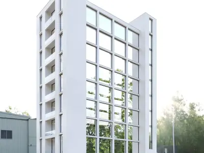 Building 04 Low-poly 3D model purchase