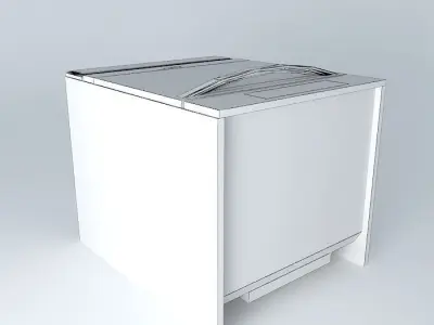 Kitchen Red Royal Oven Cabinet 3D model