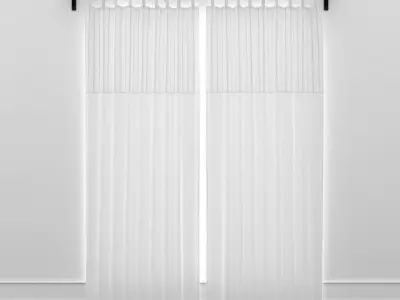 Curtain Nunnerort and Parlblad 3D model