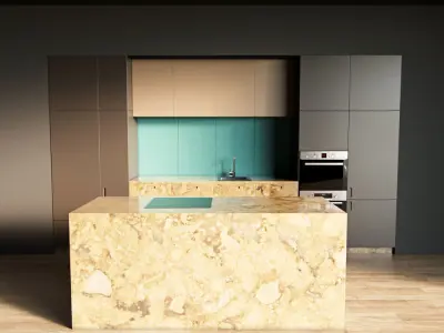 9-Kitchen9 matte 1 3D model