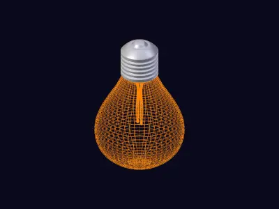 Bulb Lamp 3D model purchase