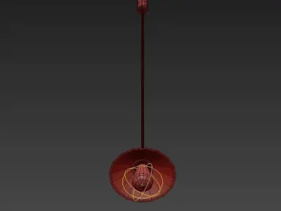 Loft Cone Pendant 22 3D model