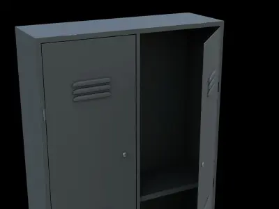 Locker Low-poly 3D model