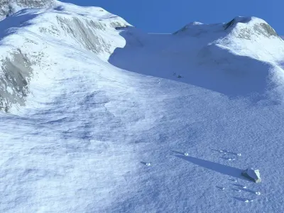 Snowy Mountain 3D model