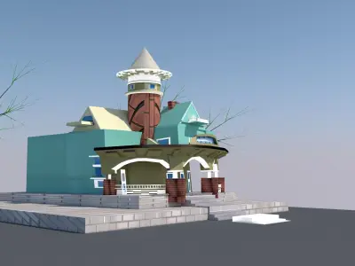 classy 3d house  model Free 3D model