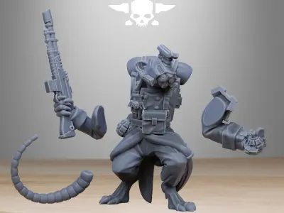 GrimGuard Raticus 3D print model