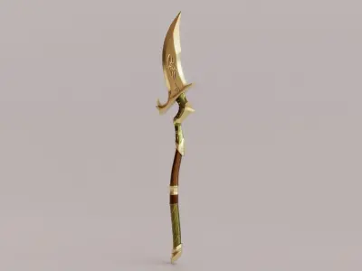 Stylized Axe 02 Low-poly 3D model